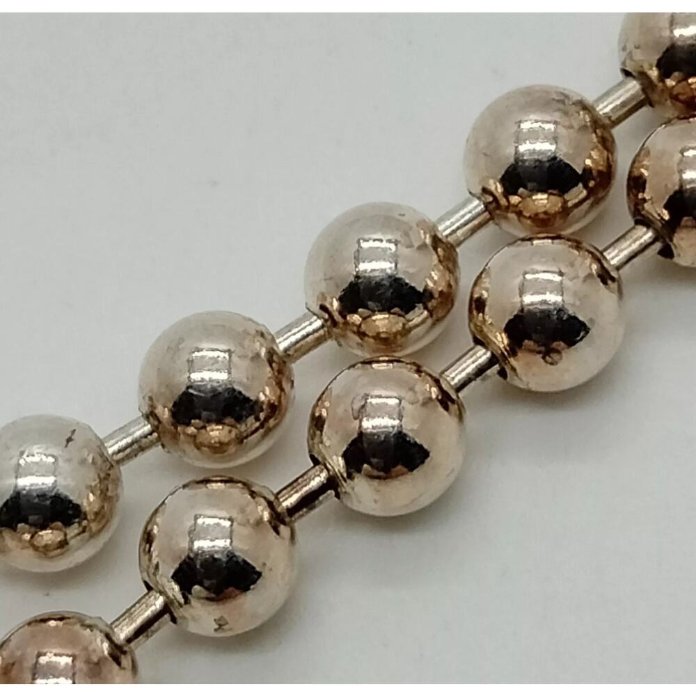 COPY - Gucci Double GG Sterling Silver925 Necklace 21” Full Inclusion - Picture 6 of 9